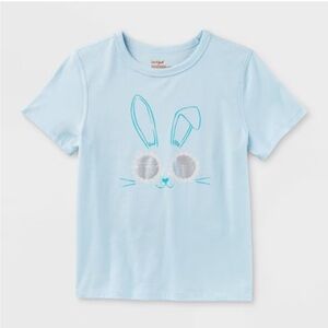 Cat & Jack Girl’s Short Sleeve Bunny Top